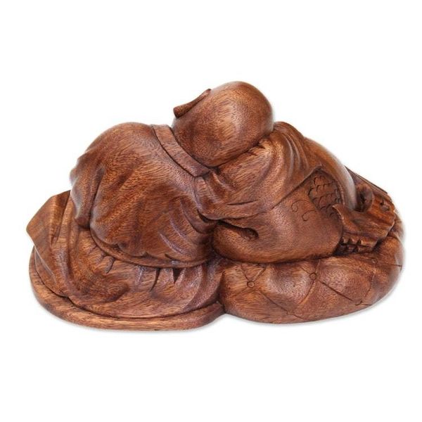 Alternate image for Hand Carved Buddhism Sculpture Quiescent Buddha