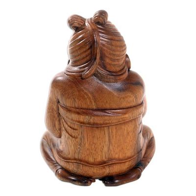 Alternate image for Hand Carved Suar Wood Figurative Sculpture Balinese Grandmother