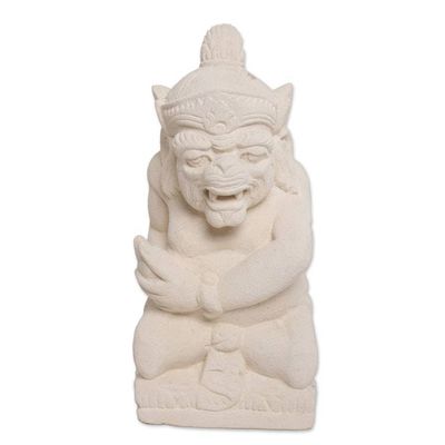 Alternate image for Hand-Carved Sandstone Sculpture of Merdah from Bali Merdah
