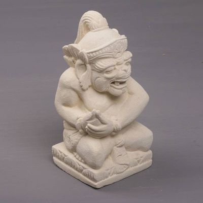 Alternate image for Hand-Carved Sandstone Sculpture of Merdah from Bali Merdah