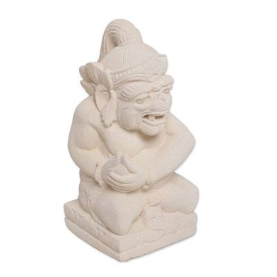 Alternate image for Hand-Carved Sandstone Sculpture of Merdah from Bali Merdah