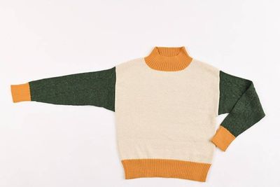 Alternate image for Braided Turtleneck Lightweight 100% Baby Alpaca Wool Sweater