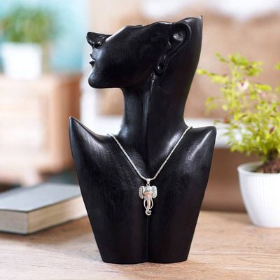 Primary image for Black Suar Wood Sculpture from India Modern Silhouette