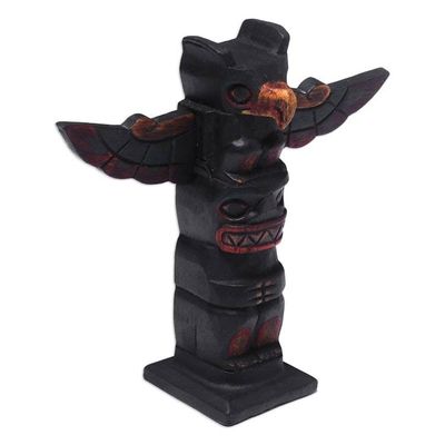 Alternate image for Hand-Carved Wood Totem Statuette from Bali Garuda Totem