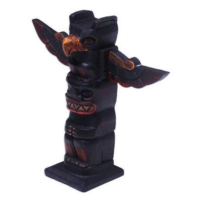Alternate image for Hand-Carved Wood Totem Statuette from Bali Garuda Totem