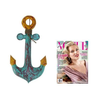 Alternate image for Hand Carved Wood Wall Art Agel Grass from Indonesia Anchors Aweigh