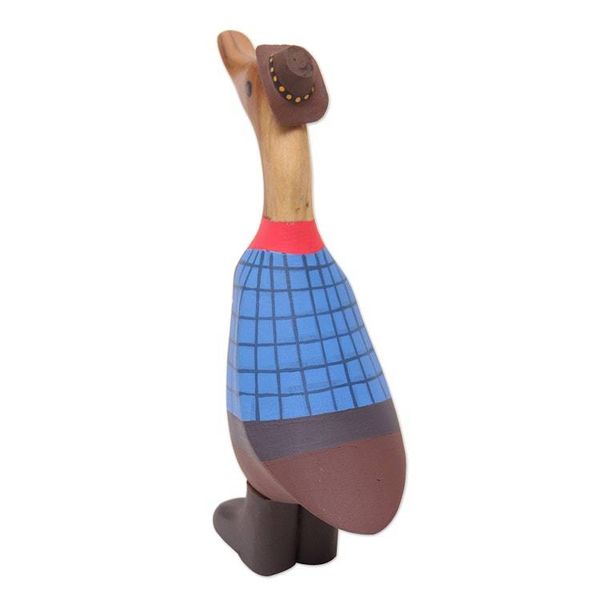 Alternate image for Handcrafted Wood Sculpture of Wrangler Duck Wrangler Duck