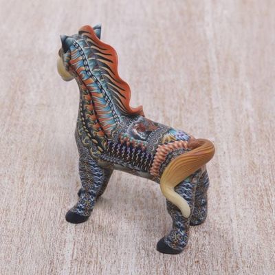 Alternate image for Handcrafted Polymer Clay Horse Sculpture 3.3 Inch Vibrant Horse