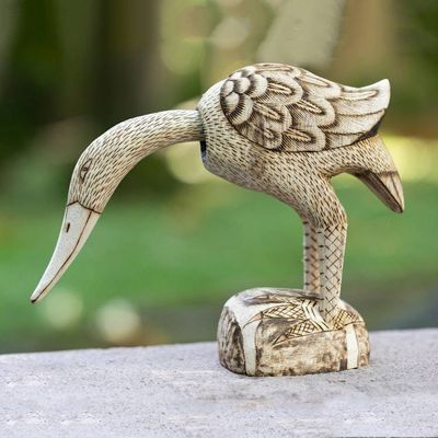Primary image for Nature-Inspired Hand-Carved Mobile Duck Pule Wood Sculpture Ode of Ducks