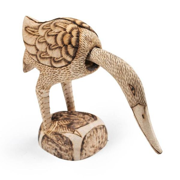 Alternate image for Nature-Inspired Hand-Carved Mobile Duck Pule Wood Sculpture Ode of Ducks