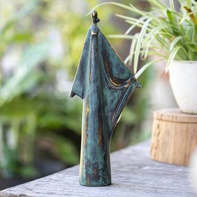 Primary image for Avant-Garde Antiqued Resin Sculpture of Woman with Open Arms Antique Hugs
