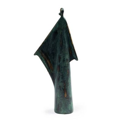 Alternate image for Avant-Garde Antiqued Resin Sculpture of Woman with Open Arms Antique Hugs