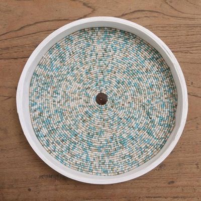 Alternate image for Hand Crafted Beaded Bamboo Wall Art Set of 3 Circles of Hope