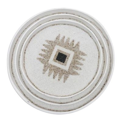 Alternate image for Hand Beaded Bamboo Wall Art from Bali Set of 3 Charmed Circles