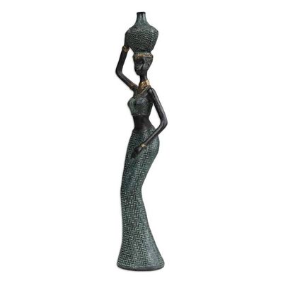 Alternate image for Folk Art Resin Sculpture of Javanese Woman Carrying Jug Traditional Dame