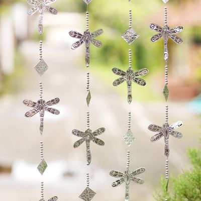 Alternate image for Aluminum Dragonfly-Themed Holiday Garland Set of 4 Gossamer Holiday