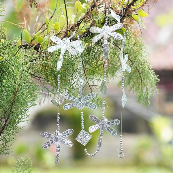 Alternate image for Aluminum Dragonfly-Themed Holiday Garland Set of 4 Gossamer Holiday