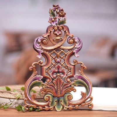 Primary image for Handmade Traditional Suar Wood Wall Relief Panel from Bali Balinese Kayonan