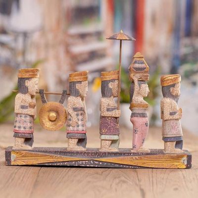 Primary image for Hand Carved Balinese Ceremonial Wood Statuette Balinese Ceremony