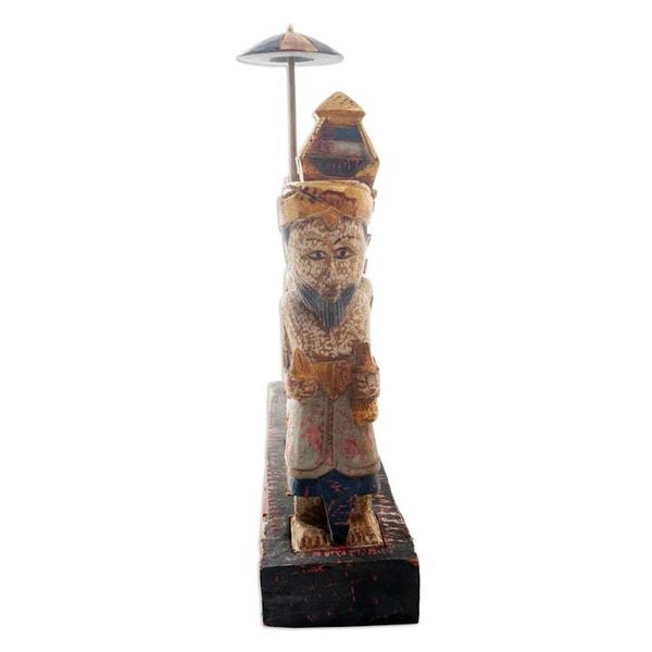 Alternate image for Hand Carved Balinese Ceremonial Wood Statuette Balinese Ceremony