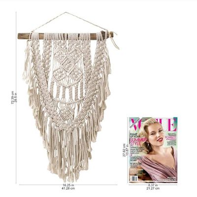 Alternate image for Macrame Cotton Wall Hanging in Ivory from Bali Dawn in Tegalalang