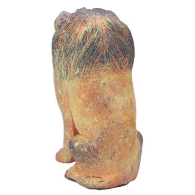 Alternate image for Lion Wood Figurine Hand-carved  Hand-painted in Indonesia Roaring Lion