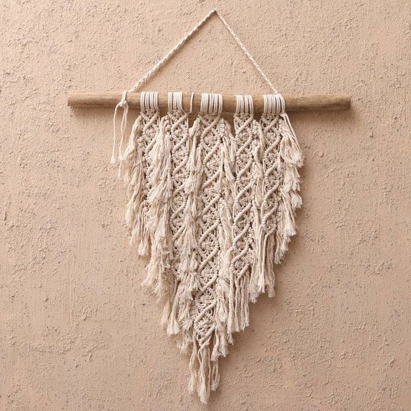 Alternate image for 100 Cotton Ivory Macrame Wall Hanging DNA Chain
