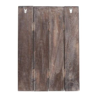 Alternate image for Four Panel Wood Wall Panel Buddha in Green Buddha Visage in Green
