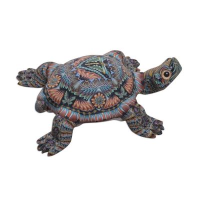 Alternate image for Colorful Polymer Clay Tortoise Sculpture 3 inch from Bali Decorative Tortoise
