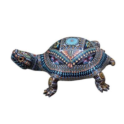 Alternate image for Colorful Polymer Clay Tortoise Sculpture 4.5 Inch Decorative Tortoise