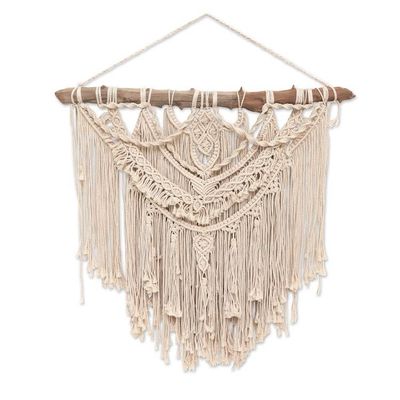 Alternate image for Bohemian Cotton Macrame Wall Hanging Bohemian Whimsy