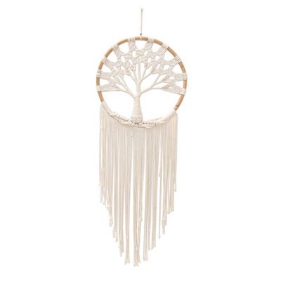 Alternate image for Artisan Crafted Cotton Macrame Wall Hanging Boho Garden