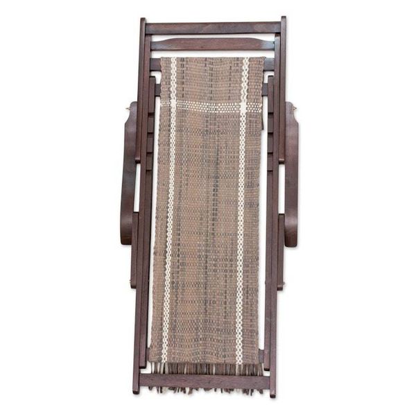 Alternate image for Adjustable Frame Beige Recycled Cotton Blend Hammock Chair Seaside