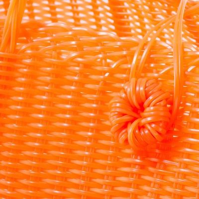 Alternate image for Handwoven Eco Friendly Tote in Tangerine from Guatemala Undeniable Beauty in Tangerine