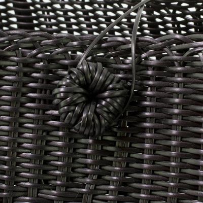 Alternate image for Handwoven Eco Friendly Black Tote from Guatemala Undeniable Beauty in Black