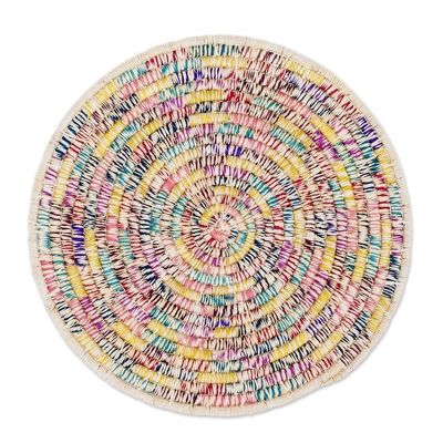 Alternate image for Handcrafted Round Placemats Set of 4 Confetti Color