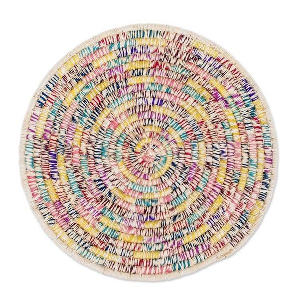 Alternate image for Handcrafted Round Placemats Set of 4 Confetti Color