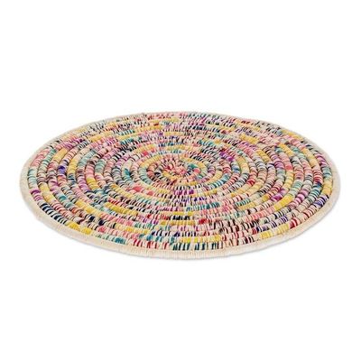 Alternate image for Handcrafted Round Placemats Set of 4 Confetti Color