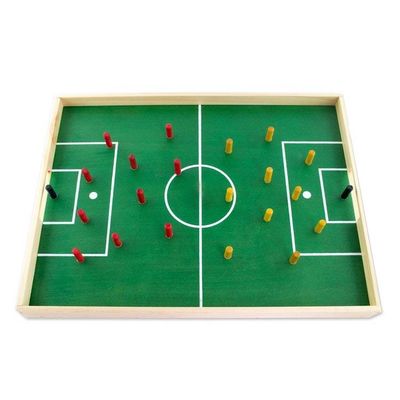 Alternate image for Handcrafted Wood and Cork Desktop Soccer Game from Guatemala Desktop Soccer