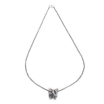 Alternate image for Sterling Silver Pendant Necklace Crafted in Guatemala Iximche Jaguar