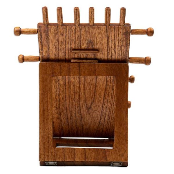 Alternate image for Tropical-Themed Handcrafted Jempinis Wood Jewelry Stand Mother Natures Style