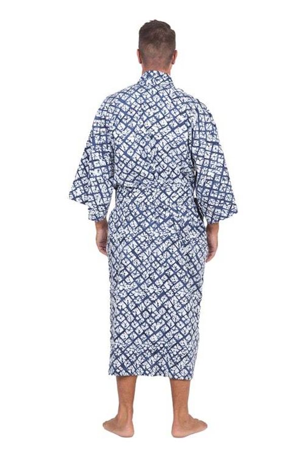 Alternate image for Handmade Batik Rayon Robe Late Morning