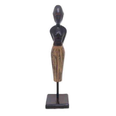 Alternate image for Wood sculpture Waiting