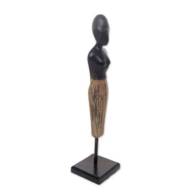 Alternate image for Wood sculpture Waiting