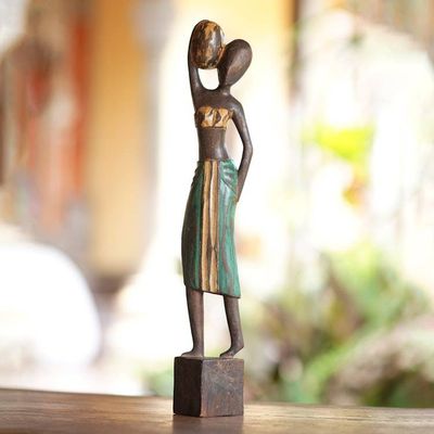 Primary image for Wood sculpture Fetching Water III