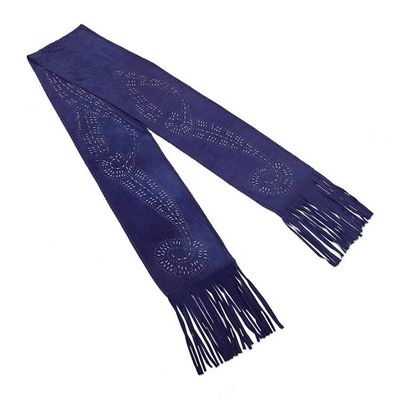 Alternate image for Ultramarine Suede Leather Scarf from Bali Intuitive Soul