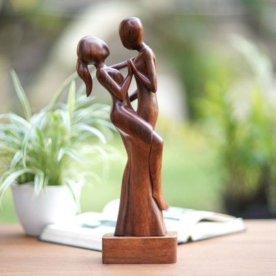Primary image for Hand Carved Balinese Suar Wood Statuette Ballroom Music