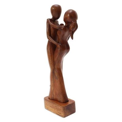 Alternate image for Hand Carved Balinese Suar Wood Statuette Ballroom Music