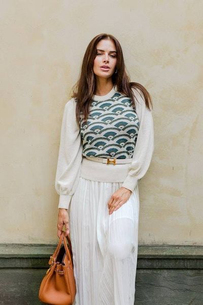 Alternate image for Seashell Collection Lightweight Sweater