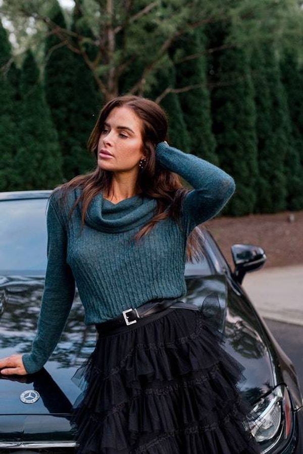 Alternate image for Cascade Turtleneck Lightweight Sweater